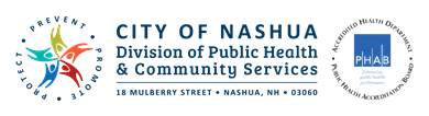 City of Nashua Division of Public Health and Community Services. 18 Mulberry Street, Nashua, NH 03060