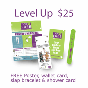 Level up $25 for a free poster, wallet card, shower card and a slap bracelet.